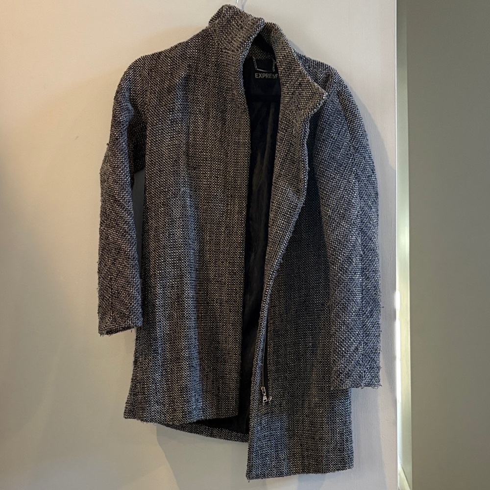 Express Charcoal Knit Jacket